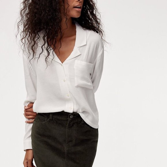 Aritzia Dark Green Corduroy Mini Skirt - Picture 2 of 8